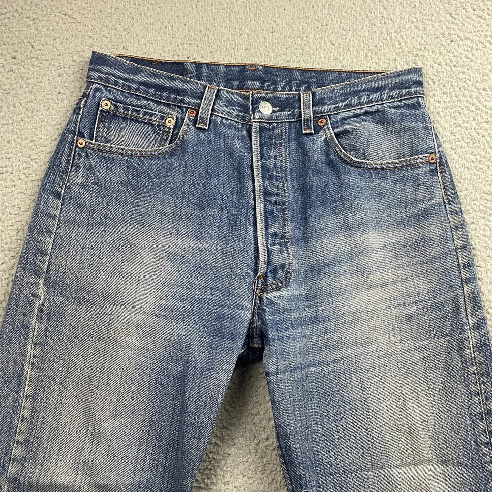 VTG Levis 501xx Jeans Men 34x36 (31x32) Made in USA Button Fly Faded Y2K 90s